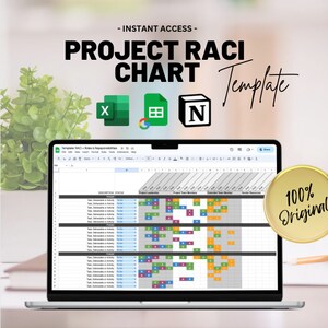 プロジェクト RACI チャート テンプレート: 役割と責任 (Excel、Google Sheets、Notion)