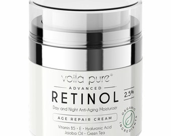 2.5% Retinol Cream: Voila Pure Advanced Anti-Aging Moisturizer