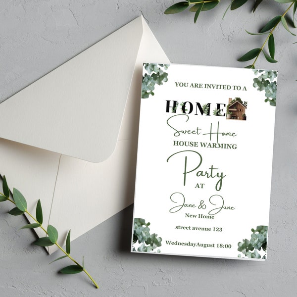 Editable Housewarming Invitation Housewarming Party Invitation Digital Invitation Printable Housewarming Invite Template Beautiful