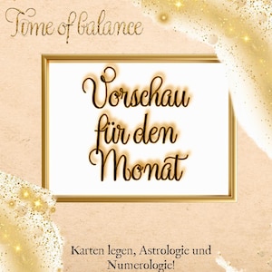 Monatsvorschau mit Tarot!