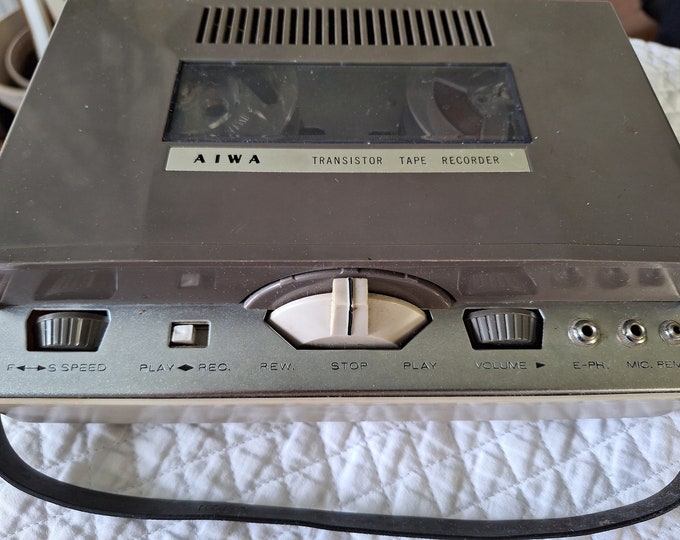 Vintage Aiwa TP31 Reel to Reel Portable Tape Recorder Etsy