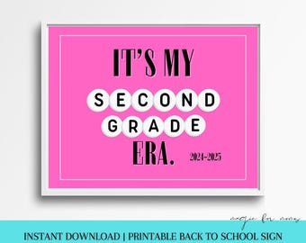 新学期初日 ERAS 印刷可能な写真小道具サイン | Swiftie ブレスレット | 新学期