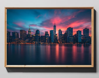 Philadelphia Skyline Wandkunst, Stadtbild moderne Wandkunst, druckbare Wohnzimmer Wanddekor, Wandbehang Kunst, digitale Wandkunst