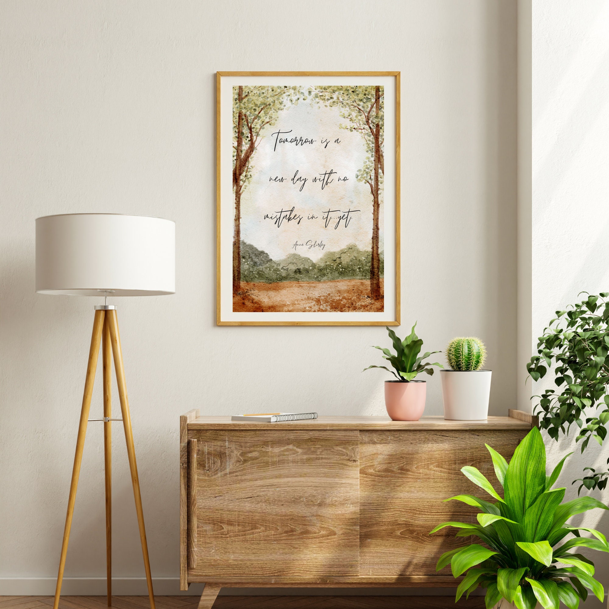 Tomorrow is a New Day With No Mistakes in It yet Digital Print, Anne of