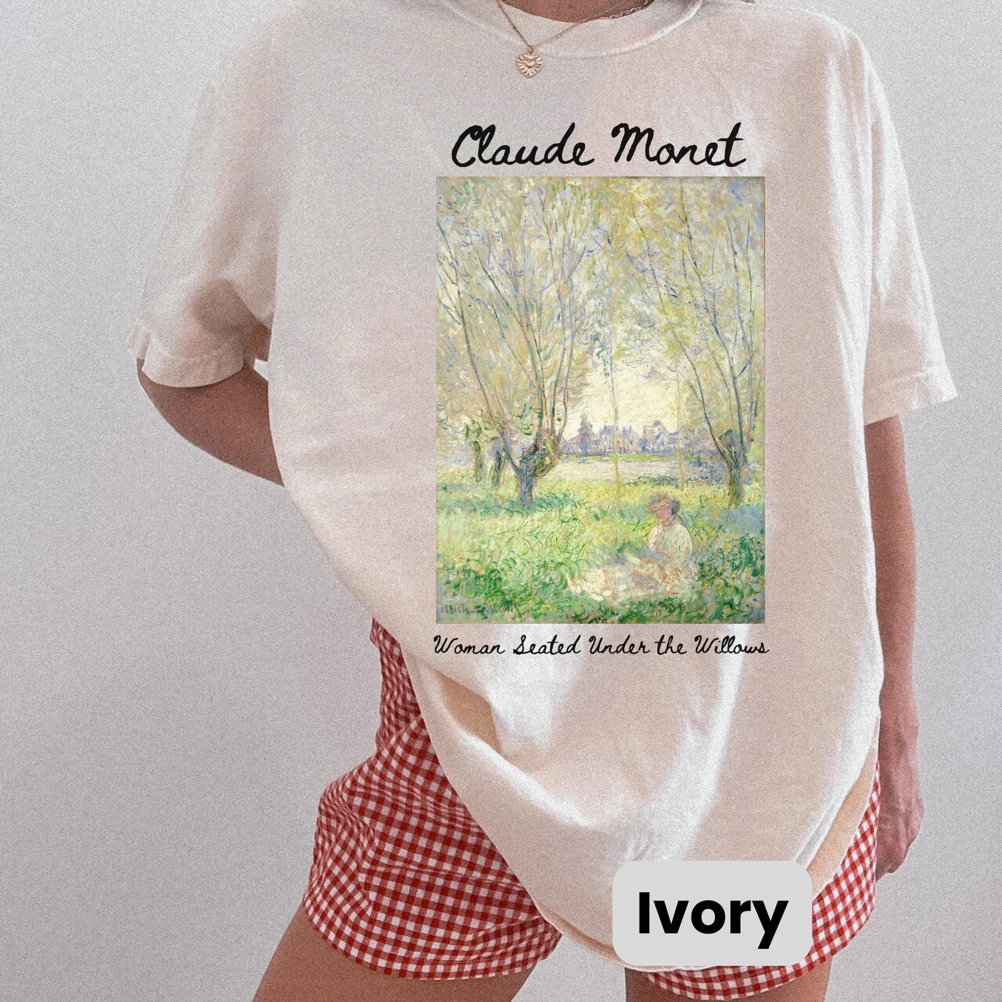 クロード・モネ シャツ、90年代ヴィンテージアートTシャツ 