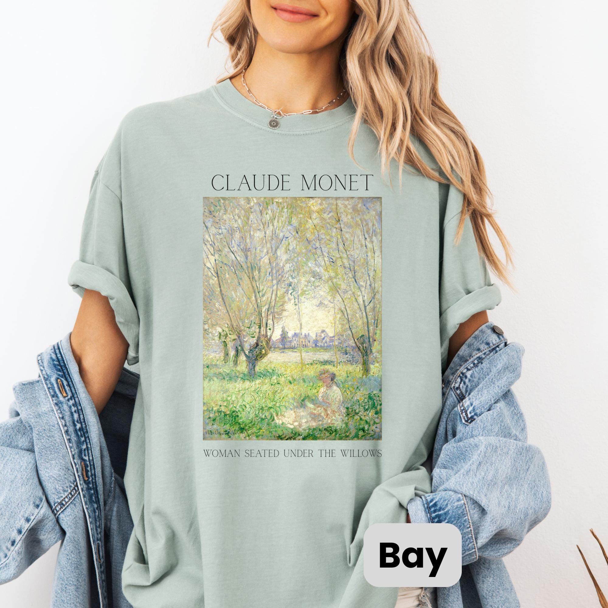 クロード・モネ シャツ、90年代ヴィンテージアートTシャツ 