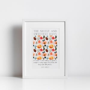 Nursery Printable Anne of Green Gables Decor Anne Shirley Digital Print INSTANT Download Bookish Gift Cottagecore Decor English Teacher Gift image 4
