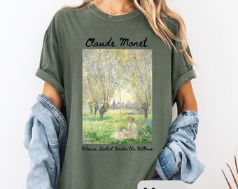 クロード・モネ シャツ、90年代ヴィンテージアートTシャツ 
