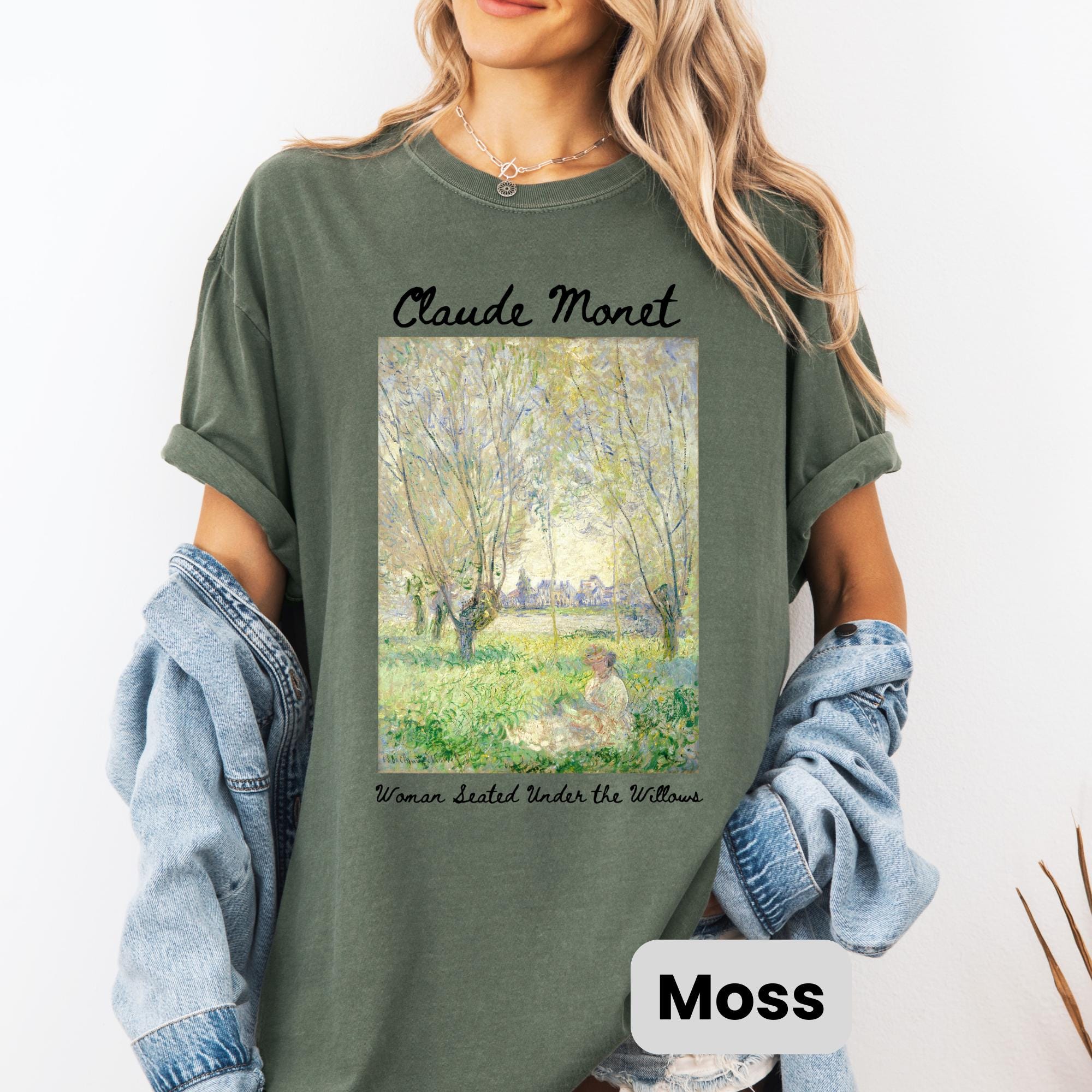 クロード・モネ シャツ、90年代ヴィンテージアートTシャツ 