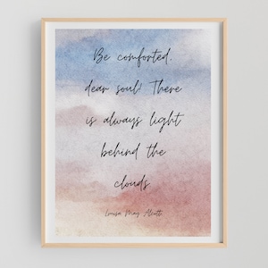 Little Women Gift Digital Art Louisa Alcott Bookish Decor INSTANT Download Little Women Quotes Classic Literature Poster Inspirational Art