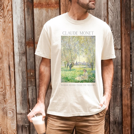 Claude Monet Shirt, 90s Vintage Art Tee, Graphic T-shirt, Artist 