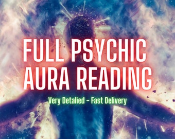 Aura Reading, Full Psychic Aura Reading, Same Hour, Very Detailed, What Does Your Aura, Fast Delivery, Tarot Reading, Psychic Reading
