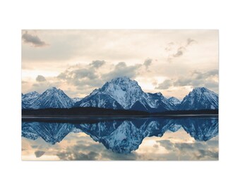 Mount Moran and Jackson Lake, Grand Tetons Canvas