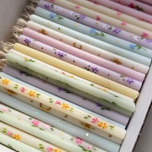 Candles for cakes and bento cakes \ Birthday candles \ hand painted birthday candles