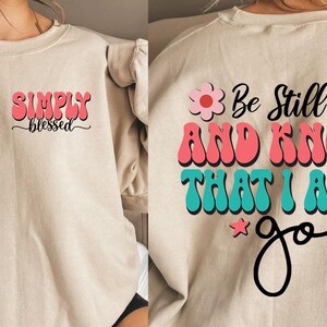 Simply Blessed SVG: Christian Faith, Inspirational Design (Digital Download)