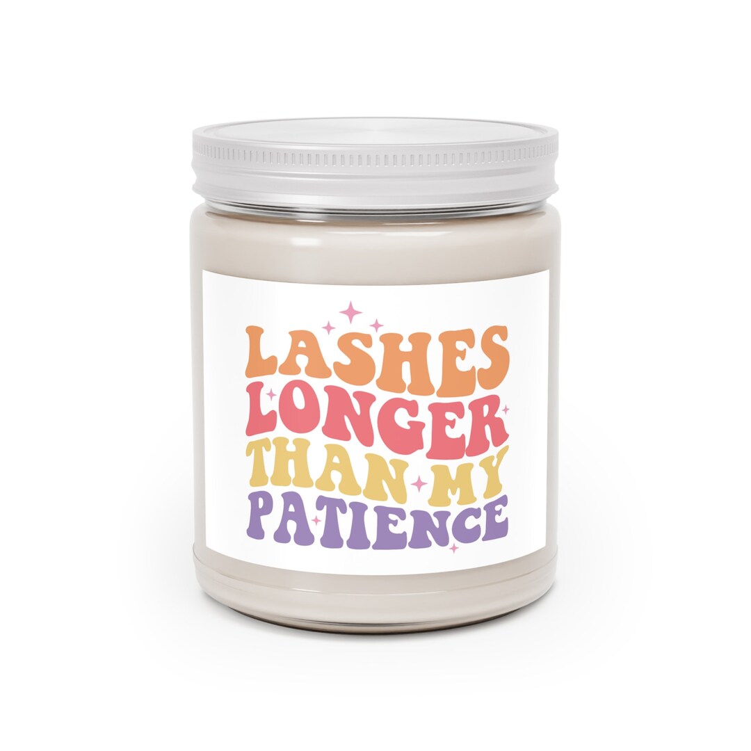Lash Candle, Lash Tech Candle, Lash Artist Candle, Lash Tech Room Decor
