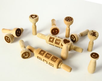 Wooden Toy Stamps for Kids - Fun and Educational