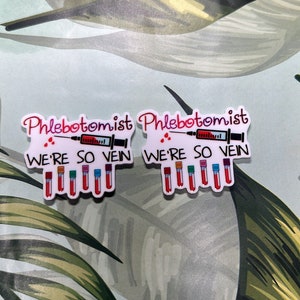 Phlebotomy Planar- flatback- resin charms- bow centers- pendants- badge reels- epoxy charms- resin Charms- flatback planars- planars - charm