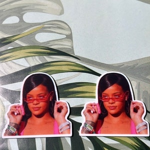 Rihanna Planar- flatback- resin charms- bow centers- pendants- badge reels- epoxy charms- resin Charms- flatback planars- planars - charm