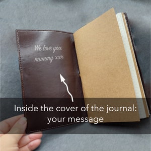 Gift Set / Personalized Leather Notebook with Customized Touchscreen Pen / Engraved Journal (Blank, Lined, Grid) Included / Anniversary Gift