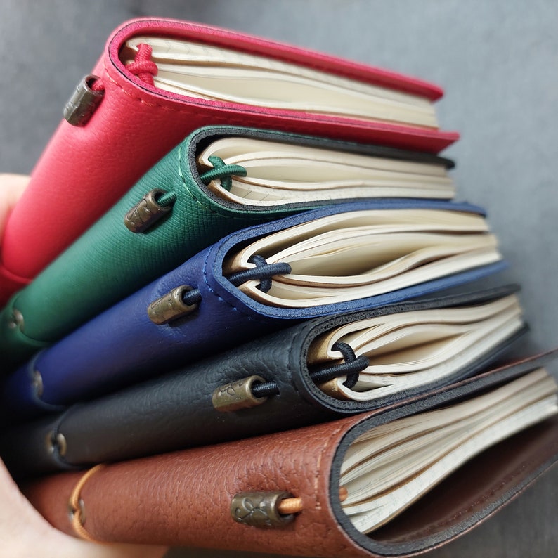 Gift Set / Personalized Leather Notebook with Customized Touchscreen Pen / Engraved Journal (Blank, Lined, Grid) Included / Anniversary Gift