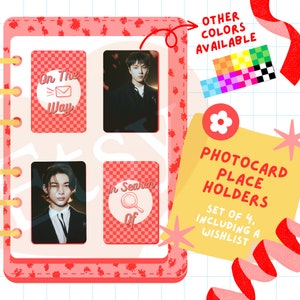 K-pop Photocard Binder Place Holders | binder fillers *DIGITAL DOWNLOAD*