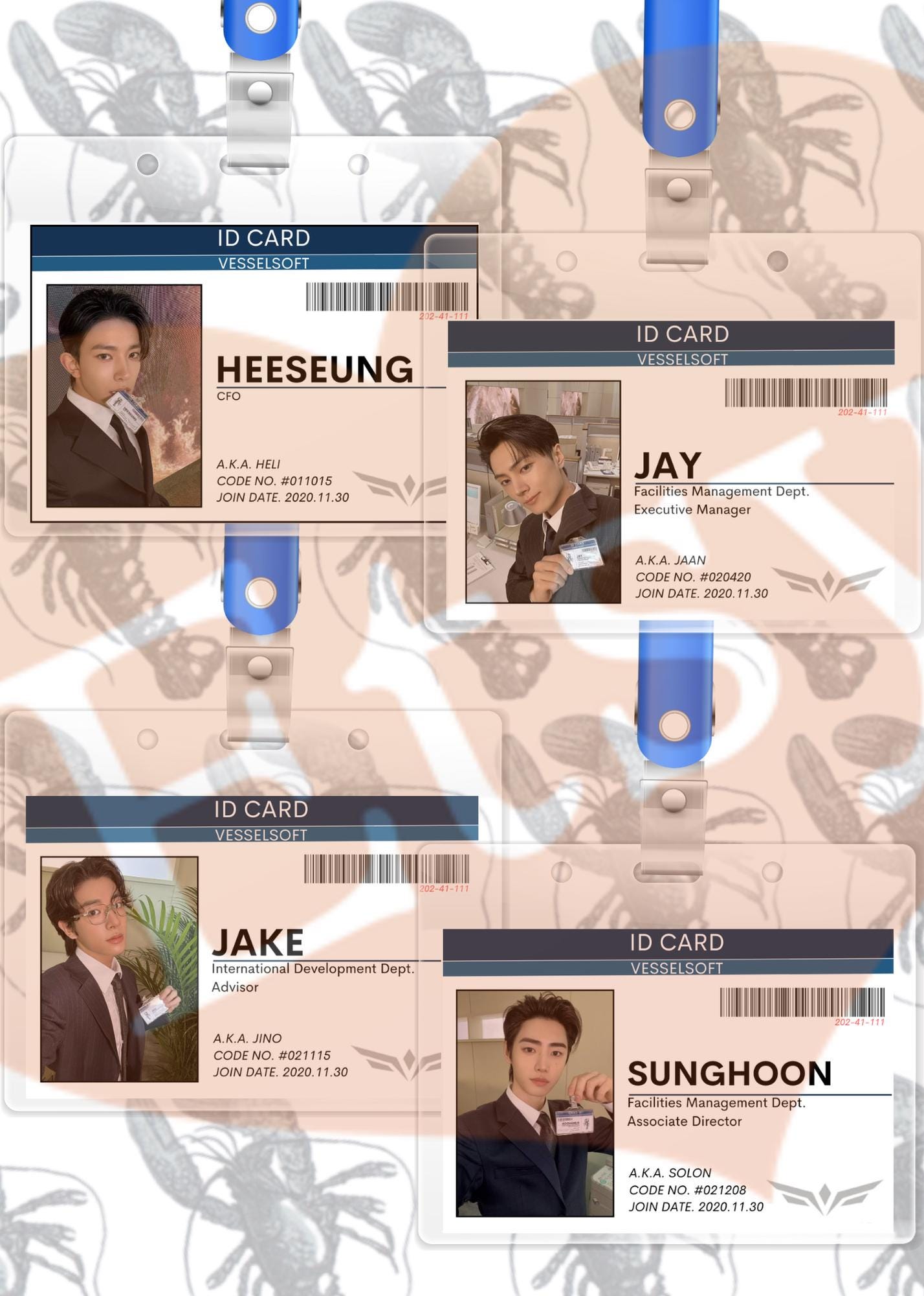 ENHYPEN No Doubt ID CARD Place Holders - Etsy Israel