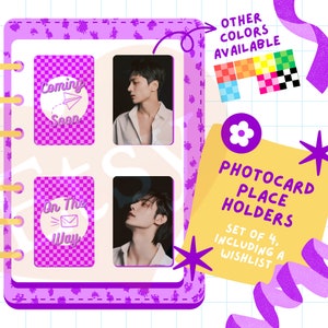 K-pop Photocard Binder Place Holders | binder fillers *DIGITAL DOWNLOAD*