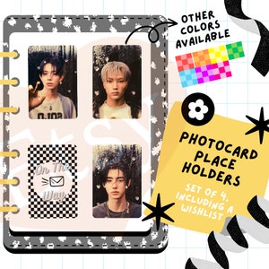 K-pop Photocard Binder Place Holders | binder fillers *DIGITAL DOWNLOAD*