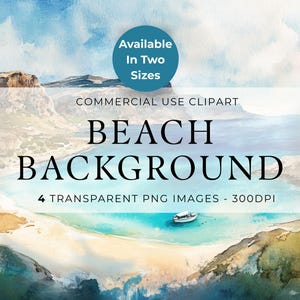 Fond PNG de la plage de la Méditerranée, Images Clipart Crète, aquarelle des îles grecques, gobelets, impression à la demande, oeuvre d'art, publicité, téléchargement