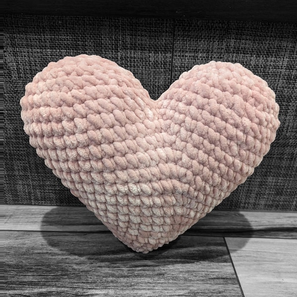 Heart Pillow Crochet Pattern