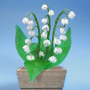 Lily of the Valley French Beaded Flower PDF Pattern Download