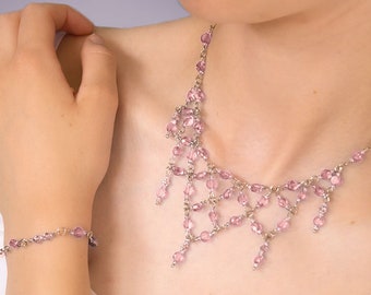 Bridgerton Inspired Beaded Necklace and Bracelet Pattern Download