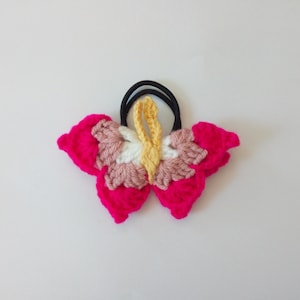 Crocheted butterfly .
