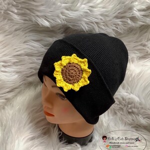 Sunflower Hat / sunflower beanie/Crochet Sunflower Hat