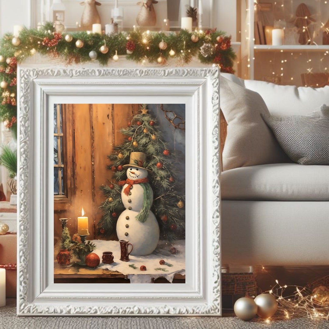 Rustic Christmas Wall Art Book Art Cottagedecor Printable Etsy