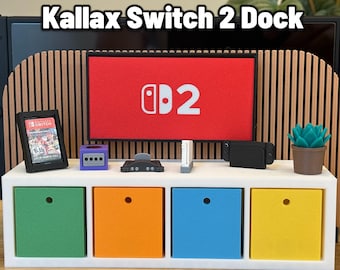 Nintendo Switch 2 Dock Stand für 29 Spiele, Switch Game Organizer, Switch 2 Zubehör