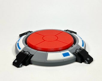 Portal Super Button Coaster Gaming Decor Mens Desk Accessories