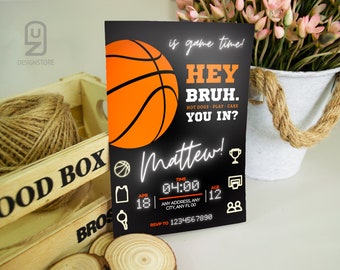 editable basketball invitation, basketball birthday invitation, basketball birthday invite, basketball digital download invitation