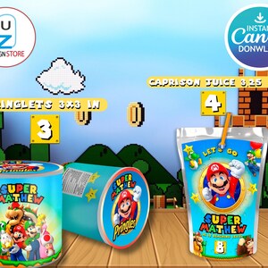 Super Mario Bundle Printables, Super Mario Decorations, Super Mario ...