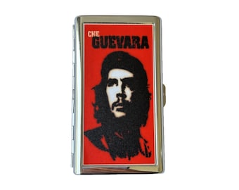 Ernesto Che Guevara Stainless Steel Cigarette Case Business Card ID Holder Art Deco Free shipping