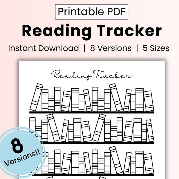 Printable Book Review Reading Tracker Reading Journal Digital Book