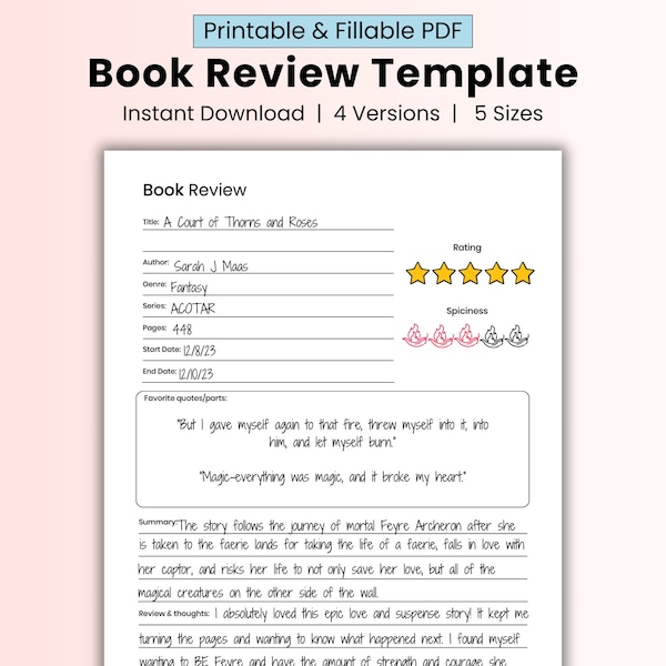 Book review template printable, book review printable, goodnote book review, book club printables, Noteworthy, Notability, reading log, ipad