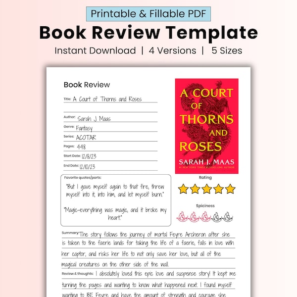 Book review template goodnotes, digital reading journal, simple book club printables, book review tracker pdf template ipad, reading planner