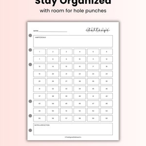 60 Day Challenge Tracker, 60 Day Goal Tracker Template, Printable ...