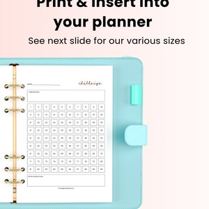 90 Day Challenge Tracker, 90 Day Goal Tracker Template, Printable ...