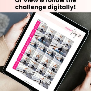 Printable 30 Day Fitness Challenge, Digital Workout Guide for Beginners ...