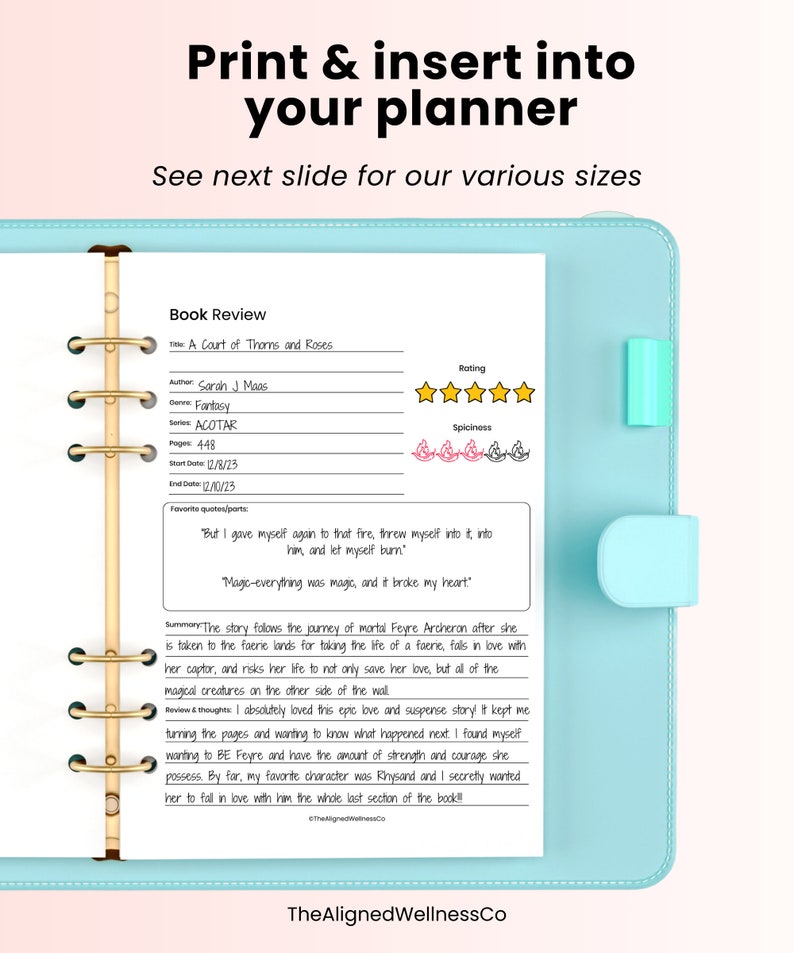 This is a printable book review template where you can journal about the latest books you have read! It comes with a one page version and also a two page version that is perfect to use for book club! Compatible with note taking apps like Goodnotes.
