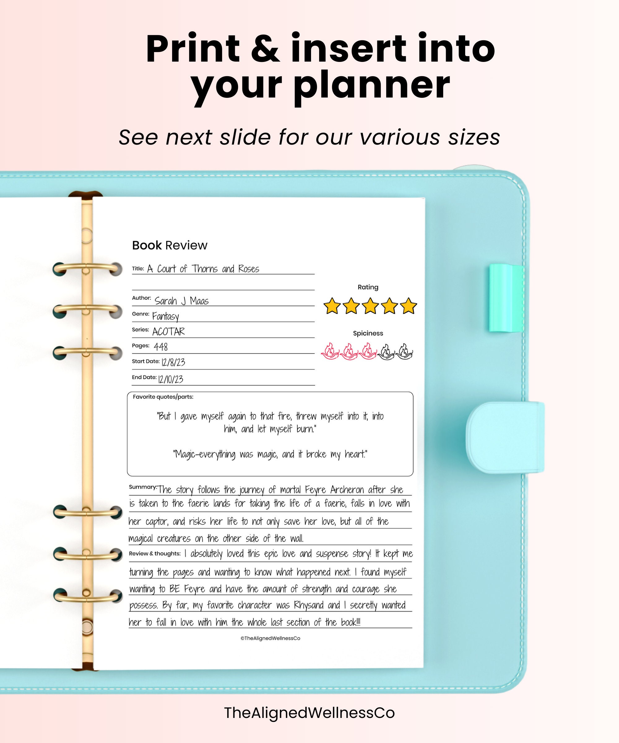 Book Review Template Goodnotes, Digital Reading Journal, Simple Book ...