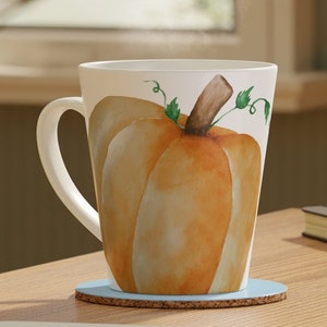 Grande tasse à latte à la citrouille, 12 oz